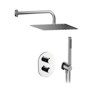 RAVAK RAVAK - Chrome Sprchový set s termostatom pod omietku, s telesom, 30x30 cm, chróm X07S015 vyobraziť