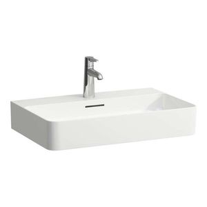 Laufen - VAL Umývadlo, 65x42 cm, s prepadom, otvor na batériu, biela H8102840001041 vyobraziť