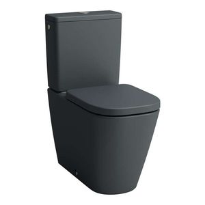 Laufen - Meda WC kombi misa, vario odpad, Rimless, matný grafit H8241117580001 vyobraziť