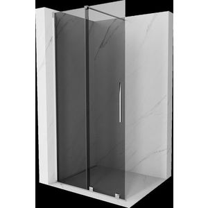 MEXEN/S - Velar Sprchová zástena posuvná Walk-in 120 x 200, grafit 8 mm, chróm 871-120-000-43-01 vyobraziť