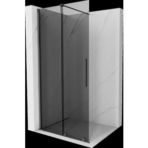 MEXEN/S - Velar Sprchová zástena posuvná Walk-in 110 x 200, grafit 8 mm, grafit kartáčovaná 871-110-000-43-66 vyobraziť