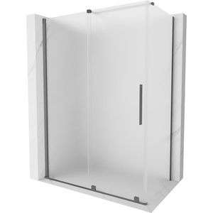 MEXEN/S - Velár sprchovací kút, posuvné dvere 150 x 90, dekor, grafit metal 871-150-090-31-95 vyobraziť
