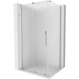 MEXEN/S - Velár sprchovací kút, posuvné dvere 90 x 70, dekor, chróm 871-090-070-31-01 vyobraziť