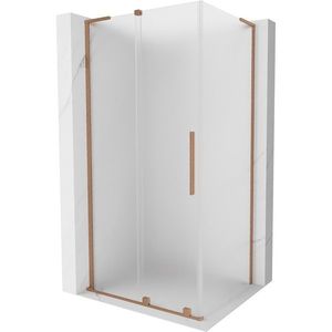 MEXEN/S - Velar L sprchovací kút, posuvné dvere 110 x 90, dekor, meď kartáčovaná 871-110-090-33-65 vyobraziť