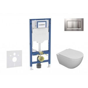 GEBERIT - Duofix Set předstěnové instalace, klozetu Oudee a sedátka softclose, tlačítko Sigma30, lakovaný chrom mat/chrom SANI11CA1102B vyobraziť