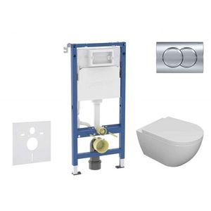 GEBERIT - Duofix Set předstěnové instalace, klozetu Oudee a sedátka softclose, tlačítko Delta01, lesklý chrom SANI11CA1104B vyobraziť