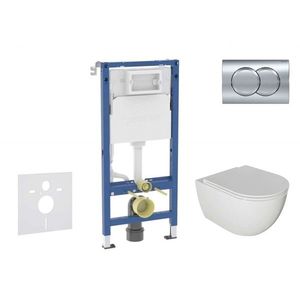 GEBERIT - Duofix Set předstěnové instalace, klozetu Oudee a sedátka softclose, tlačítko Delta01, lesklý chrom SANI11CA1124B vyobraziť