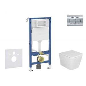 GEBERIT - Duofix Set předstěnové instalace, klozetu Arkas I a sedátka softclose, tlačítko Delta01, lesklý chrom SANI11CA1138B vyobraziť