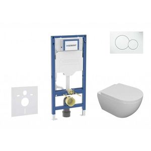 GEBERIT - Duofix Set předstěnové instalace, klozetu Oudee a sedátka softclose, tlačítko Sigma01, alpská bílá SANI11CA3100B vyobraziť