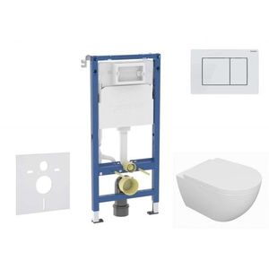 GEBERIT - Duofix Set předstěnové instalace, klozetu Oudee a sedátka softclose, tlačítko Delta30, alpská bílá SANI11CA3132B vyobraziť