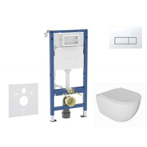 GEBERIT - Duofix Set předstěnové instalace, klozetu Oudee a sedátka softclose, tlačítko Delta50, alpská bílá SANI11CA3137B vyobraziť