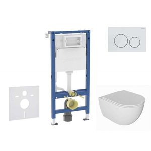 GEBERIT - Duofix Set předstěnové instalace, klozetu Oudee a sedátka softclose, tlačítko Delta20, alpská bílá SANI11CA3138B vyobraziť