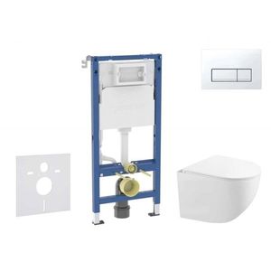 GEBERIT - Duofix Set předstěnové instalace, kompaktního klozetu Gaia a sedátka softclose, tlačítko Delta50, alpská bílá SANI11CA3151B vyobraziť