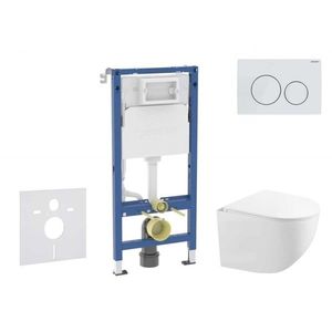 GEBERIT - Duofix Set předstěnové instalace, kompaktního klozetu Gaia sedátka softclose, tlačítko Delta20, alpská bílá SANI11CA3152B vyobraziť