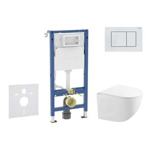 GEBERIT - Duofix Set předstěnové instalace, kompaktního klozetu Gaia a sedátka softclose, tlačítko Delta30, alpská bílá SANI11CA3153B vyobraziť