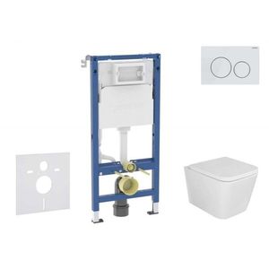 GEBERIT - Duofix Set předstěnové instalace, klozetu Arkas I sedátka softclose, tlačítko Delta20, alpská bílá SANI11CA3160B vyobraziť
