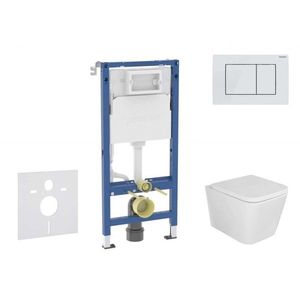 GEBERIT - Duofix Set předstěnové instalace, klozetu Arkas I a sedátka softclose, tlačítko Delta30, alpská bílá SANI11CA3161B vyobraziť