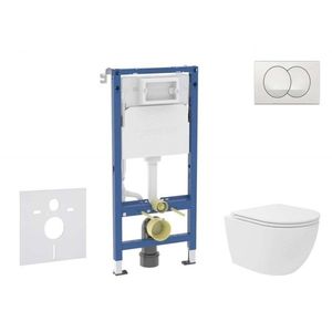 GEBERIT - Duofix Set předstěnové instalace, kompaktního klozetu Oudee Vortex a sedátka softclose, tlačítko Delta, bílá SANI11CA3169B vyobraziť