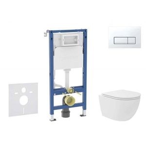 GEBERIT - Duofix Set předstěnové instalace, kompaktního klozetu Oudee Vortex a sedátka softclose, tlačítko Delta50, alpská bílá SANI11CA3170B vyobraziť