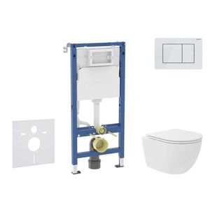 GEBERIT - Duofix Set předstěnové instalace, kompaktního klozetu Oudee Vortex a sedátka softclose, tlačítko Delta30, alpská bílá SANI11CA3172B vyobraziť