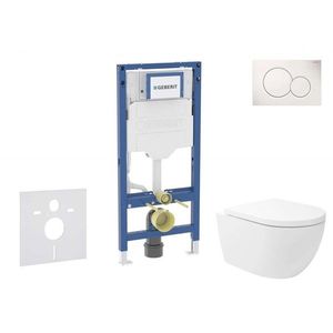 GEBERIT - Duofix Set předstěnové instalace, klozetu Oudee Vortex a sedátka softclose, tlačítko Sigma01, alpská bílá SANI11CA3173B vyobraziť