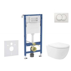 GEBERIT - Duofix Set předstěnové instalace, klozetu Oudee Vortex a sedátka softclose, tlačítko Delta, bílá SANI11CA3180B vyobraziť