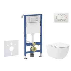 GEBERIT - Duofix Set předstěnové instalace, klozetu Oudee Vortex a sedátka softclose, tlačítko Delta, bílá SANI11CA3191B vyobraziť