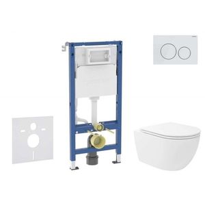 GEBERIT - Duofix Set předstěnové instalace, klozetu Oudee Vortex a sedátka softclose, tlačítko Delta20, alpská bílá SANI11CA3193B vyobraziť