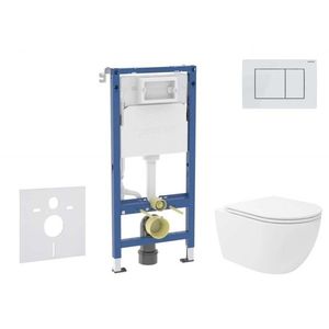 GEBERIT - Duofix Set předstěnové instalace, klozetu Oudee Vortex a sedátka softclose, tlačítko Delta30, alpská bílá SANI11CA3194B vyobraziť