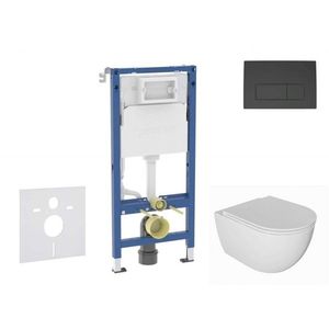 GEBERIT - Duofix Set předstěnové instalace, klozetu Oudee a sedátka softclose, tlačítko Delta50, matná černá SANI11CA5132B vyobraziť