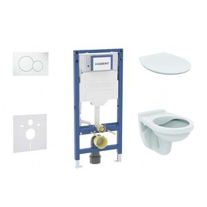 GEBERIT - Duofix Set předstěnové instalace, klozetu Alpha a sedátka softclose, tlačítko Sigma01, alpská bílá SANI11CD3100 vyobraziť