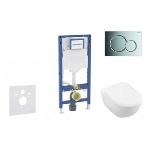 GEBERIT - Duofix Set předstěnové instalace, klozetu Subway 2.0 a sedátka softclose, tlačítko Sigma01, lesklý chrom SANI11CK1109 vyobraziť