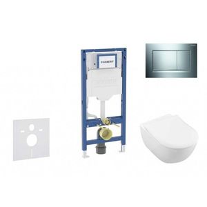 GEBERIT - Duofix Set předstěnové instalace, klozetu Subway 2.0 a sedátka softclose, tlačítko Sigma30, lesklý chrom/matný chrom SANI11CK1113 vyobraziť