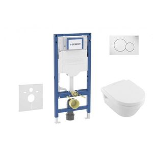 GEBERIT - Duofix Set předstěnové instalace, klozetu Architectura a sedátka softclose, tlačítko Sigma01, alpská bílá SANI11CK3100 vyobraziť