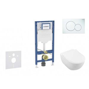 GEBERIT - Duofix Set předstěnové instalace, klozetu Subway 2.0 a sedátka softclose, tlačítko Sigma01, alpská bílá SANI11CK3108 vyobraziť