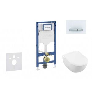 GEBERIT - Duofix Set předstěnové instalace, klozetu Subway 2.0 a sedátka softclose, tlačítko Sigma50, alpská bílá SANI11CK3115 vyobraziť
