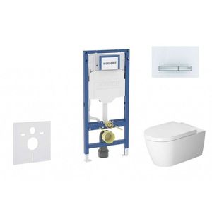 GEBERIT - Duofix Set předstěnové instalace, klozetu ME by Starck a sedátka softclose, tlačítko Sigma50, alpská bílá SANI11CP3115 vyobraziť