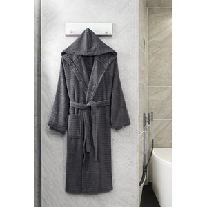 Tmavosivý bavlnený župan veľkosť S/M – Mila Home vyobraziť