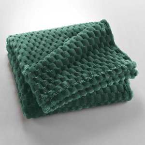 Zelená deka z mikroflanelu 125x150 cm Mini Frosty – douceur d'intérieur vyobraziť