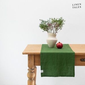 Ľanový behúň na stôl 40x150 cm True Green – Linen Tales vyobraziť