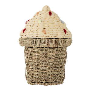 Detský kôš na hračky z morskej trávy v prírodnej farbe ø 28x41 cm Cillie – Bloomingville Mini vyobraziť
