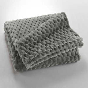 Sivá deka z mikroflanelu 125x150 cm Mini Frosty – douceur d'intérieur vyobraziť