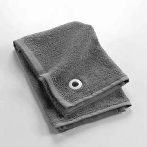 Antracitový froté bavlnený uterák 50x50 cm Cuistot – douceur d'intérieur vyobraziť