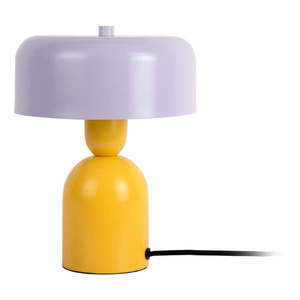 Žltá/fialová stolová lampa (výška 24 cm) Double Funky – Leitmotiv vyobraziť