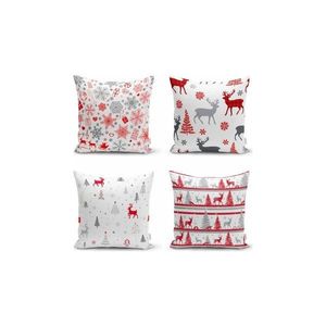 Obliečky na vankúše v súprave 4 ks s vianočným motívom 43x43 cm Snowflakes – Mila Home vyobraziť