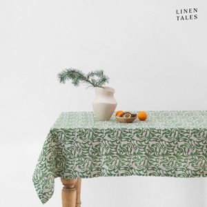 Ľanový obrus 140x250 cm Evergreen Damask – Linen Tales vyobraziť
