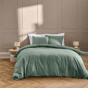 Zelené obliečky na dvojlôžko/predĺžené 240x220 cm Linella – douceur d'intérieur vyobraziť