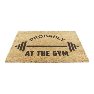 Rohožka z kokosového vlákna 40x60 cm Probably At The Gym – Artsy Doormats vyobraziť