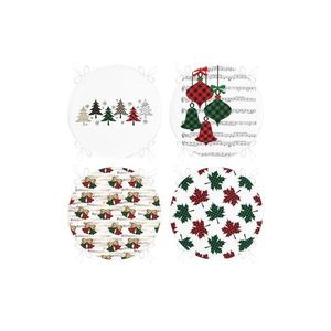 Sedáky v súprave 4 ks s vianočným motívom ø 40 cm Tartan – Mila Home vyobraziť