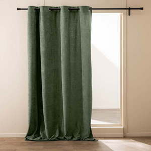 Zelený záves z materiálu bouclé 140x260 cm Winona – douceur d'intérieur vyobraziť